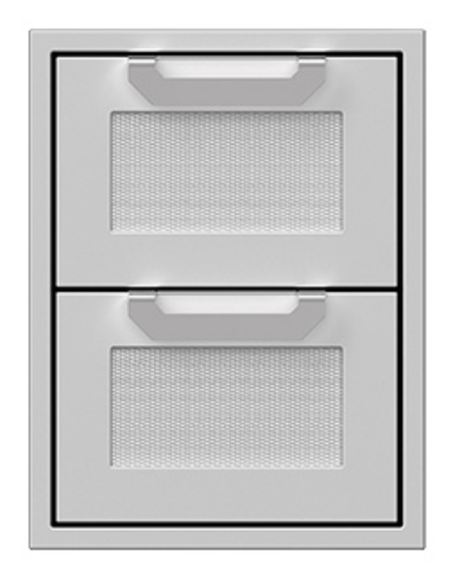16" Hestan Outdoor Double Storage Drawers