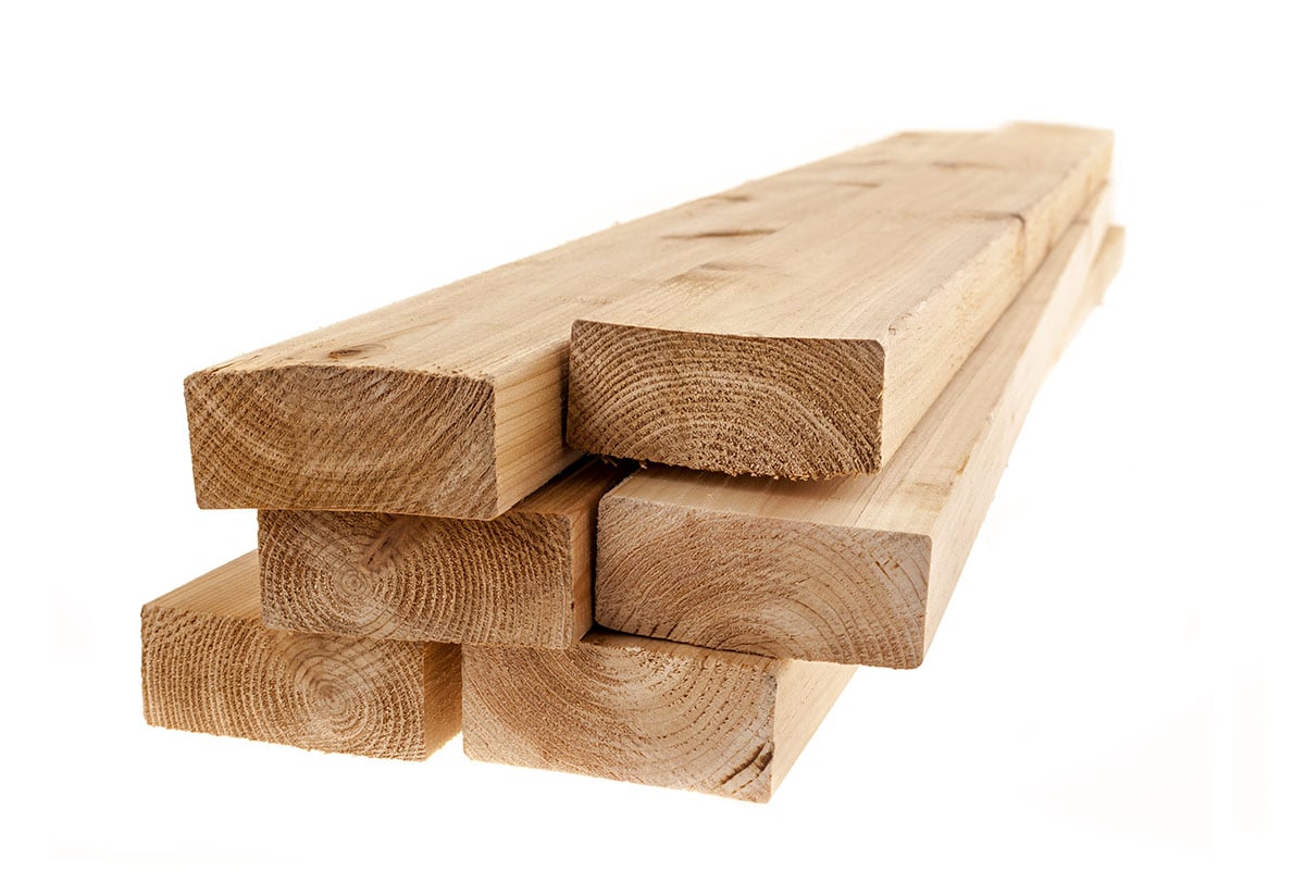 2x4 plank for concrete countertop install