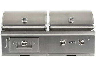 Coyote 50" Hybrid Grill with Charcoal and Gas