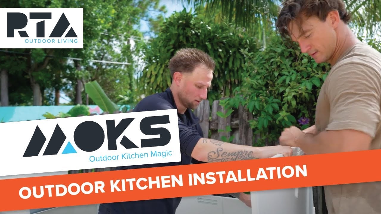 Outdoor Kitchen Installation with Tyler Cameron | This Island Comes Together in Under an Hour!