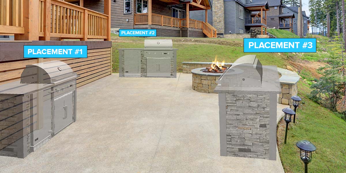 Placement considerations for your grill island plans