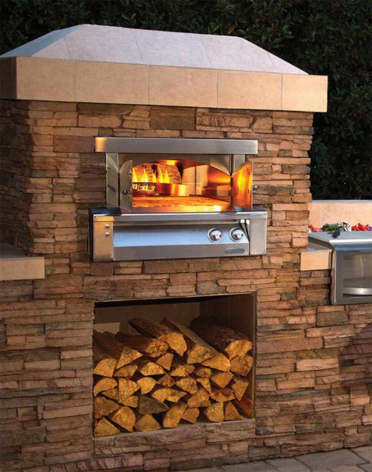 alfresco built in pizza oven