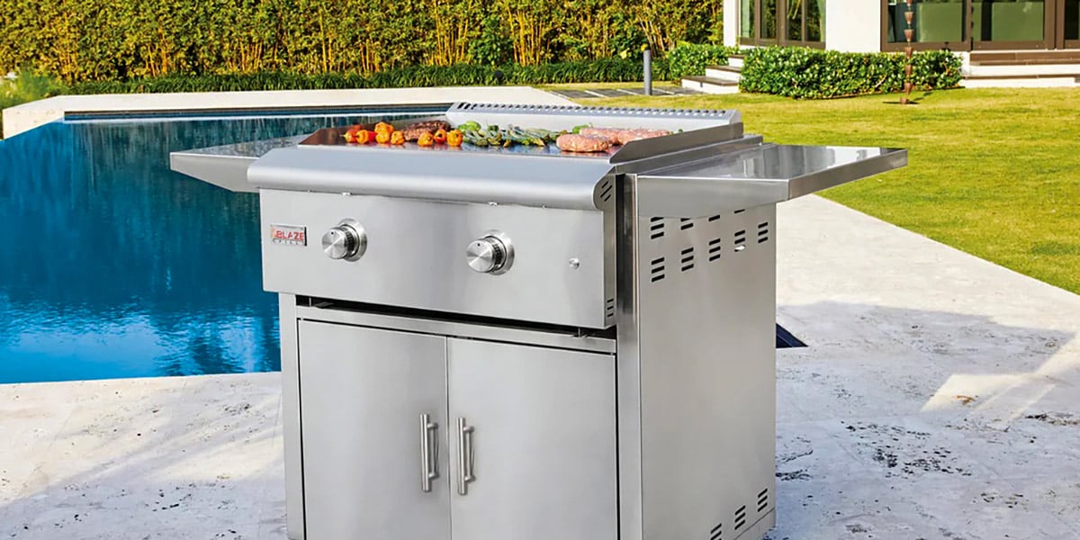 blaze outdoor flat top grill