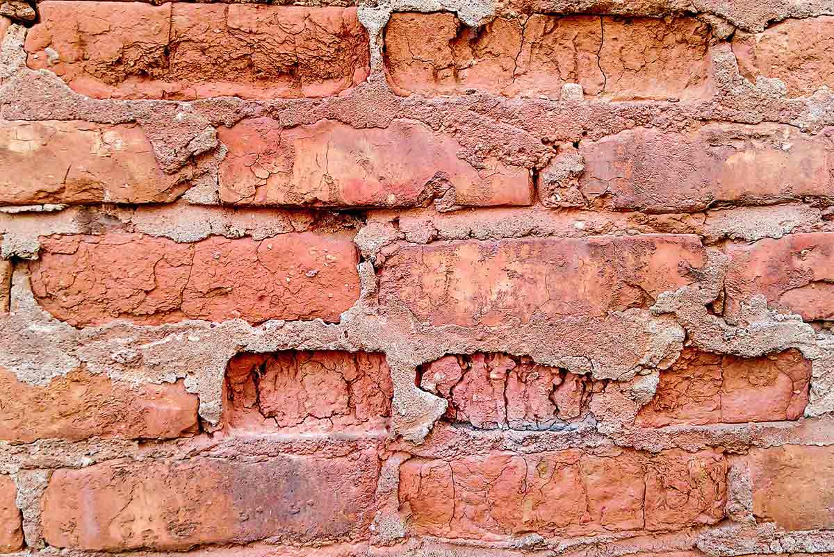 bricks are prone to damage