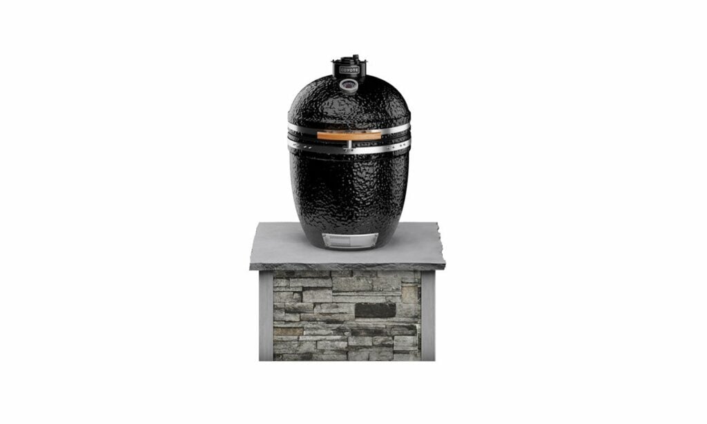 built in asado stand