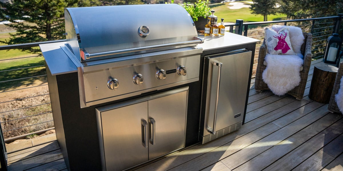 close up of coyote built in barbecue natural gas grill which could be the best for your budget