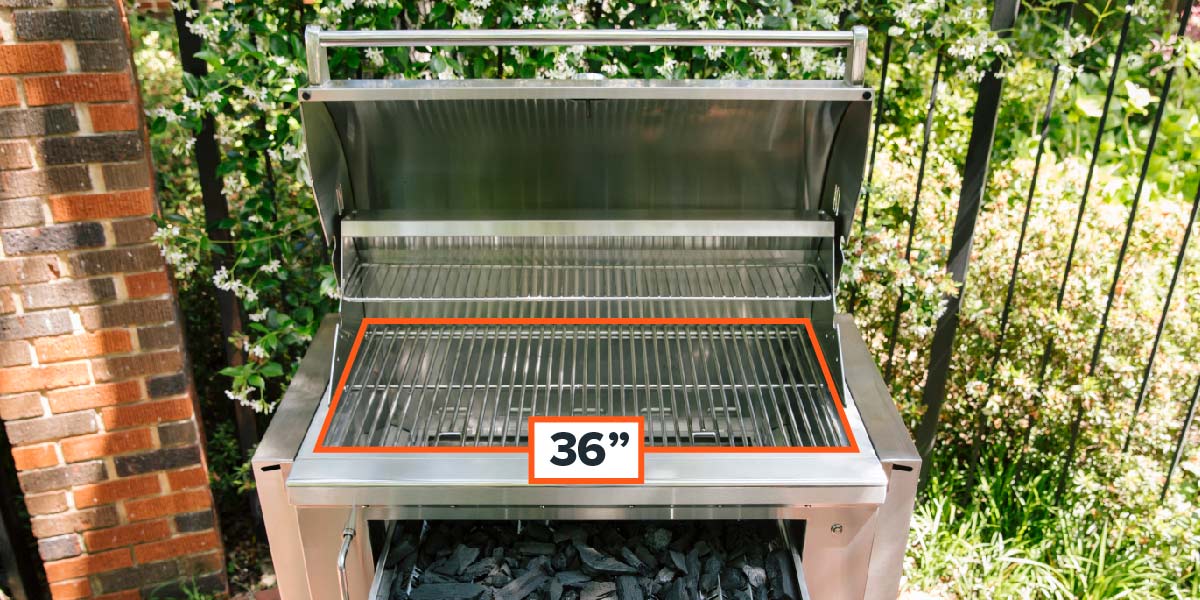 charcoal grill size
