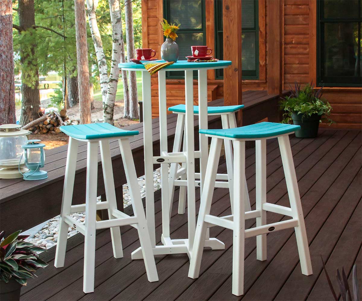 contempo saddle bar stool set