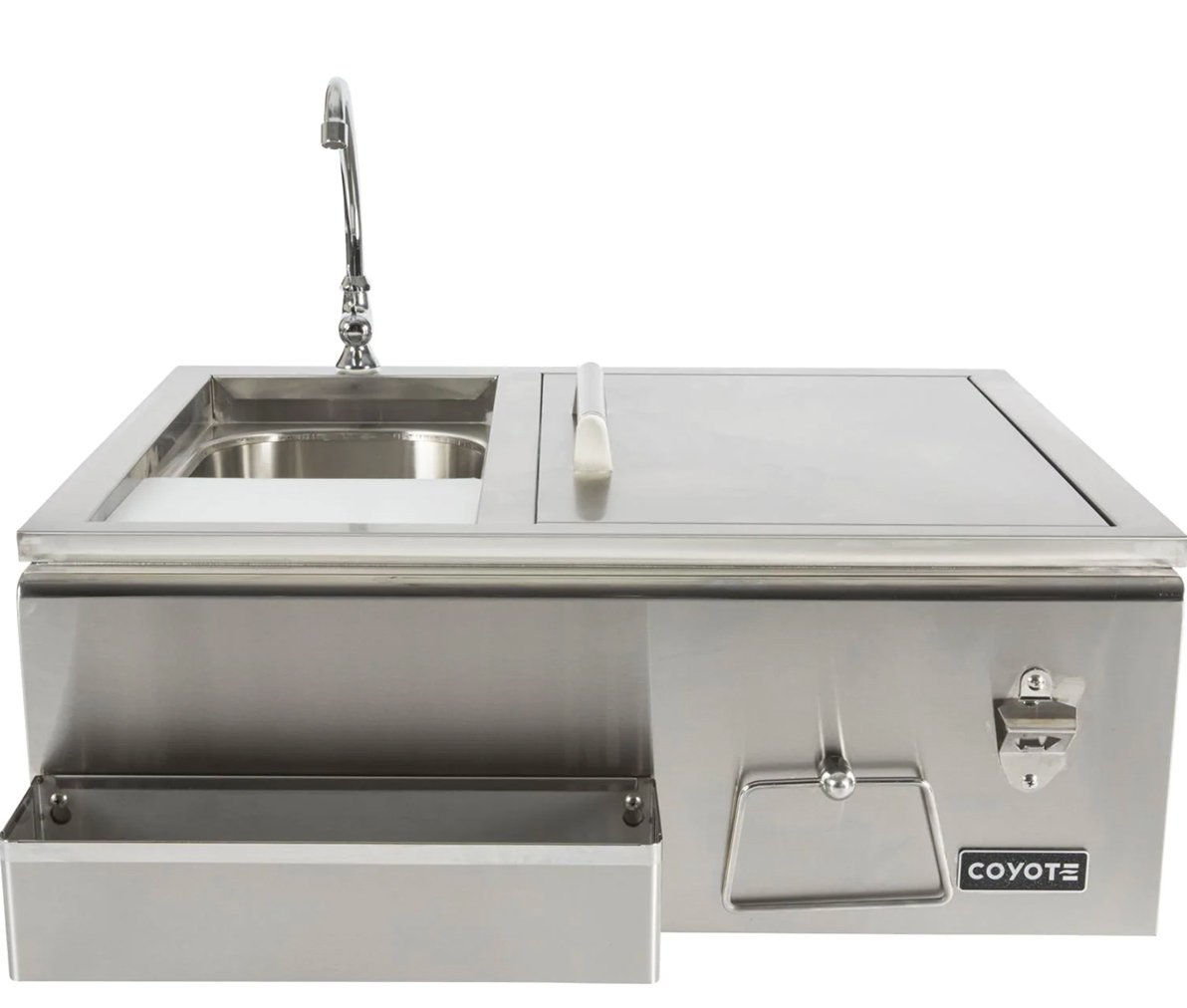 Coyote refreshment center for outdoor kitchen