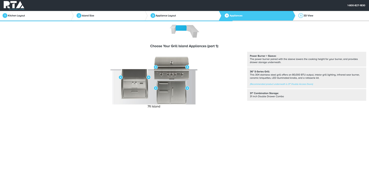 designing outdoor kitchen island with grill
