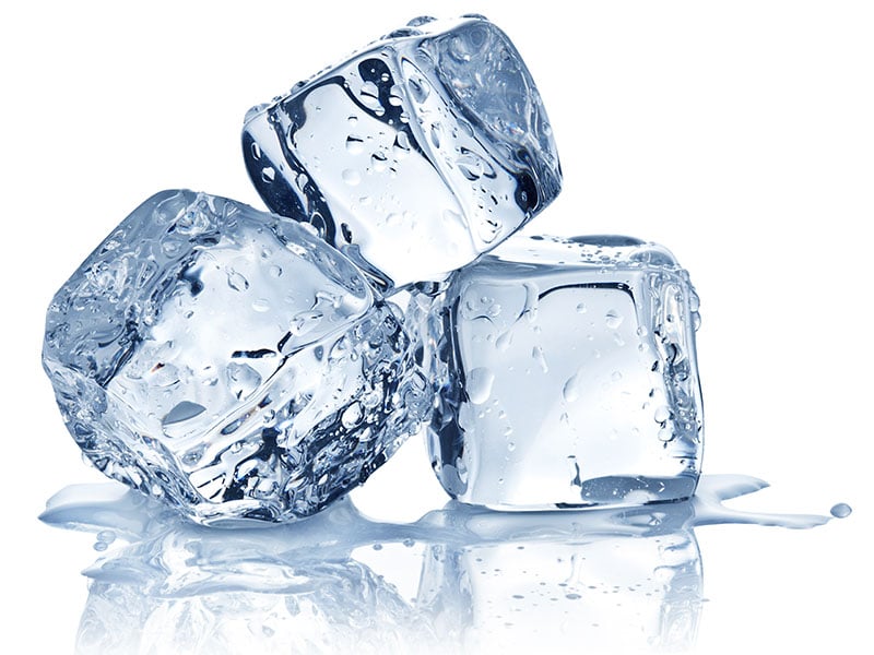 gourmet ice cubes from an ice maker