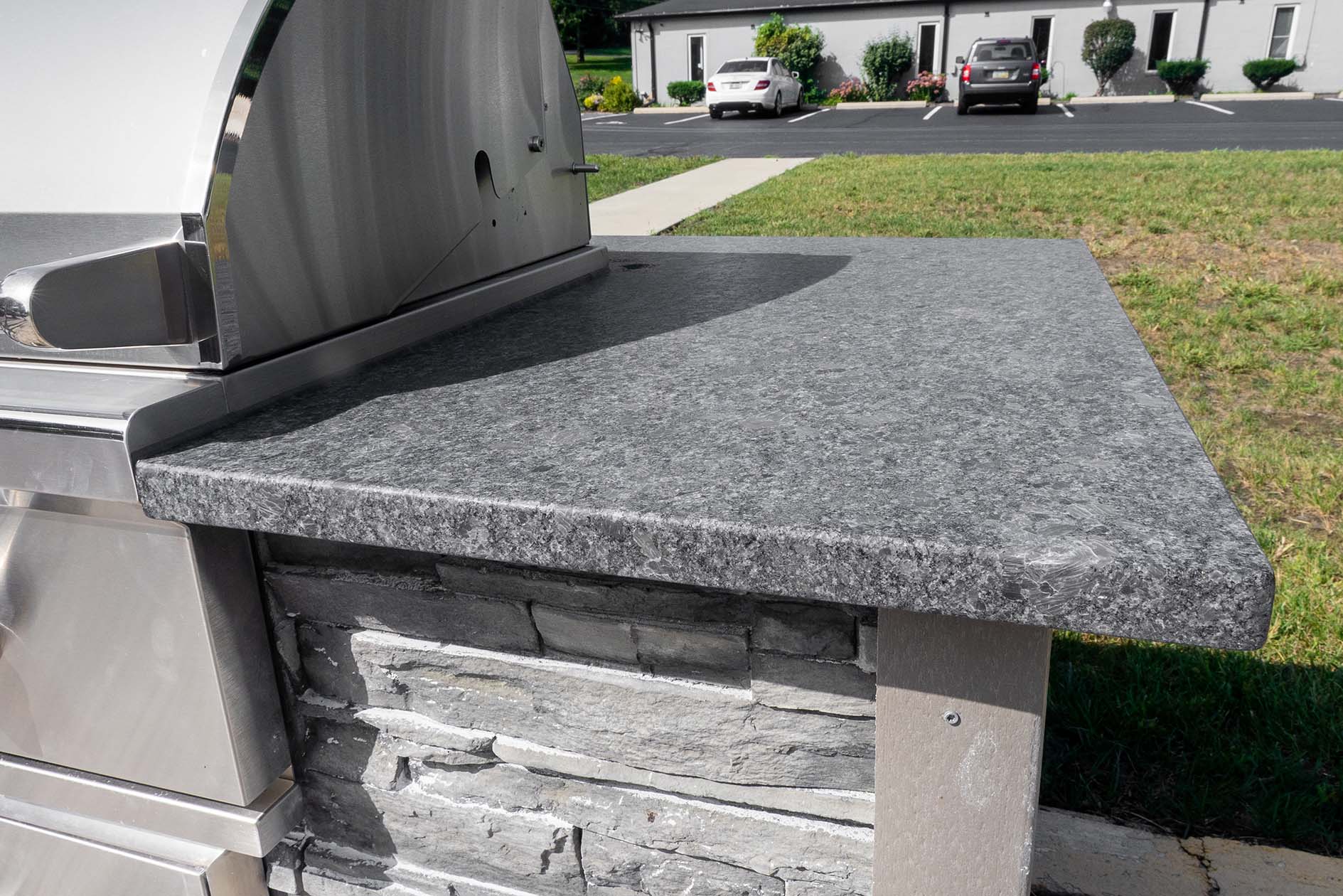 Aesthetics play a huge role in material choice for outdoor kitchen countertops
