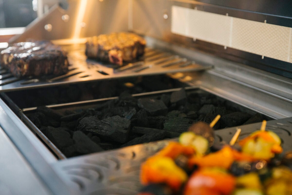 drop in charcoal grill