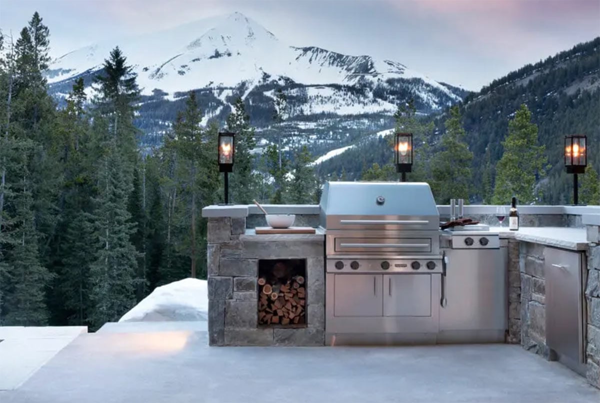 kalamazoo l shaped outdoor kitchen