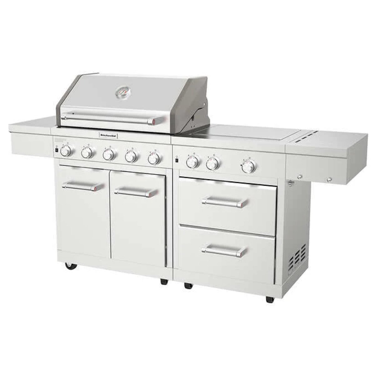 kitchen aid stainless steel 8 burner grill
