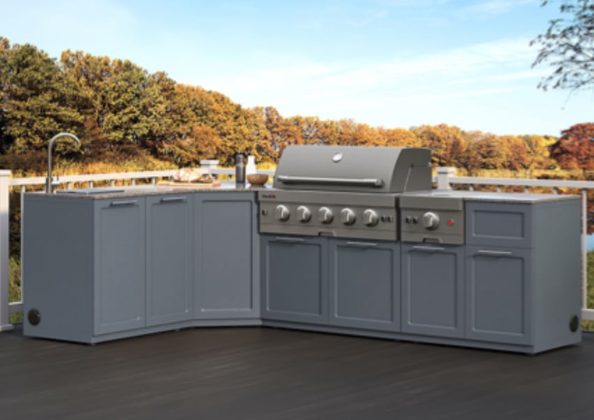 lowes modular outdoor kitchen on patio