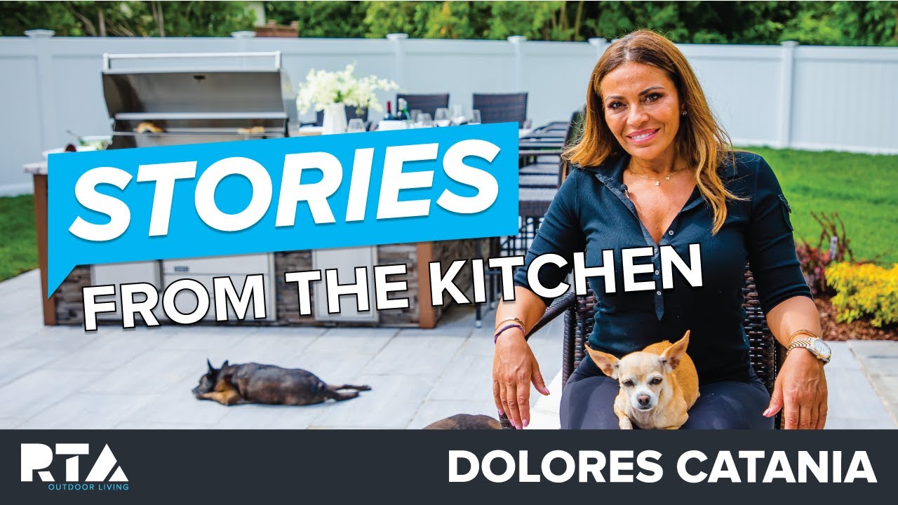 RTA Outdoor Kitchen Reviews | Dolores Catania's Family-Style Island