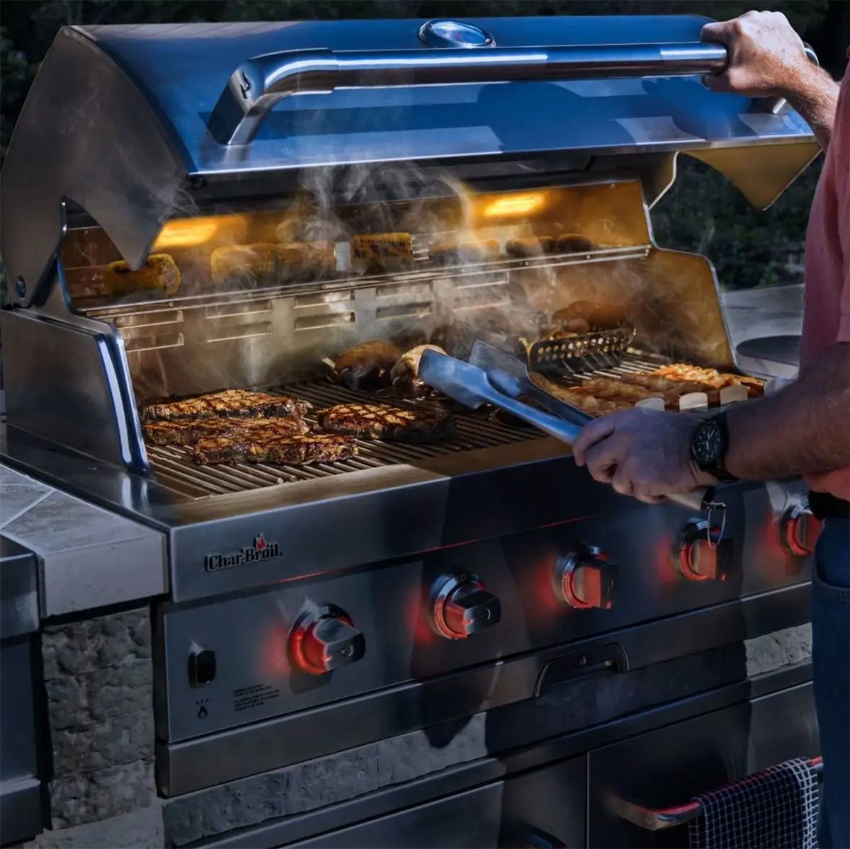 medallion series built in 5 burner grill