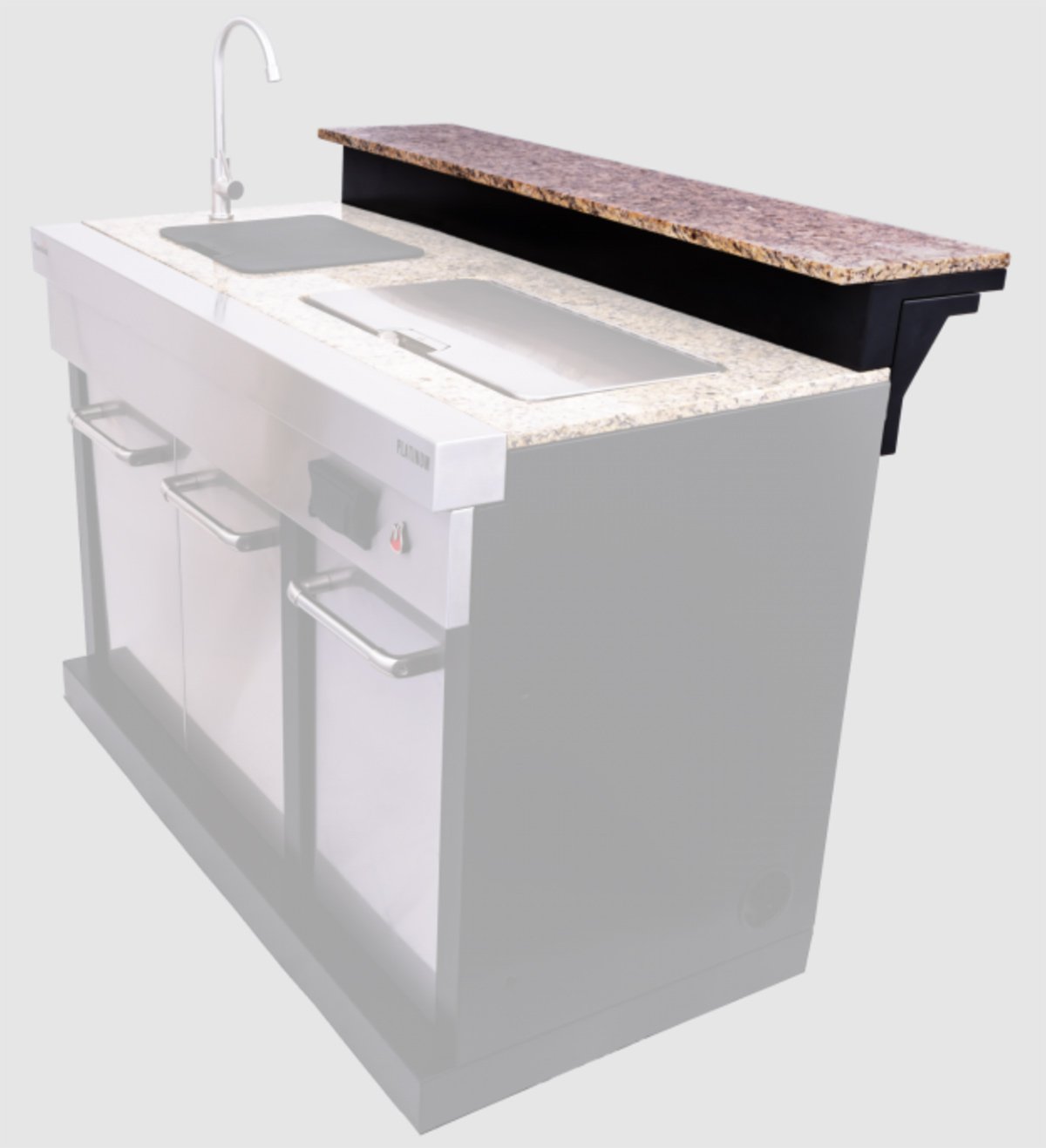 medallion series modular outdoor kitchen bar top