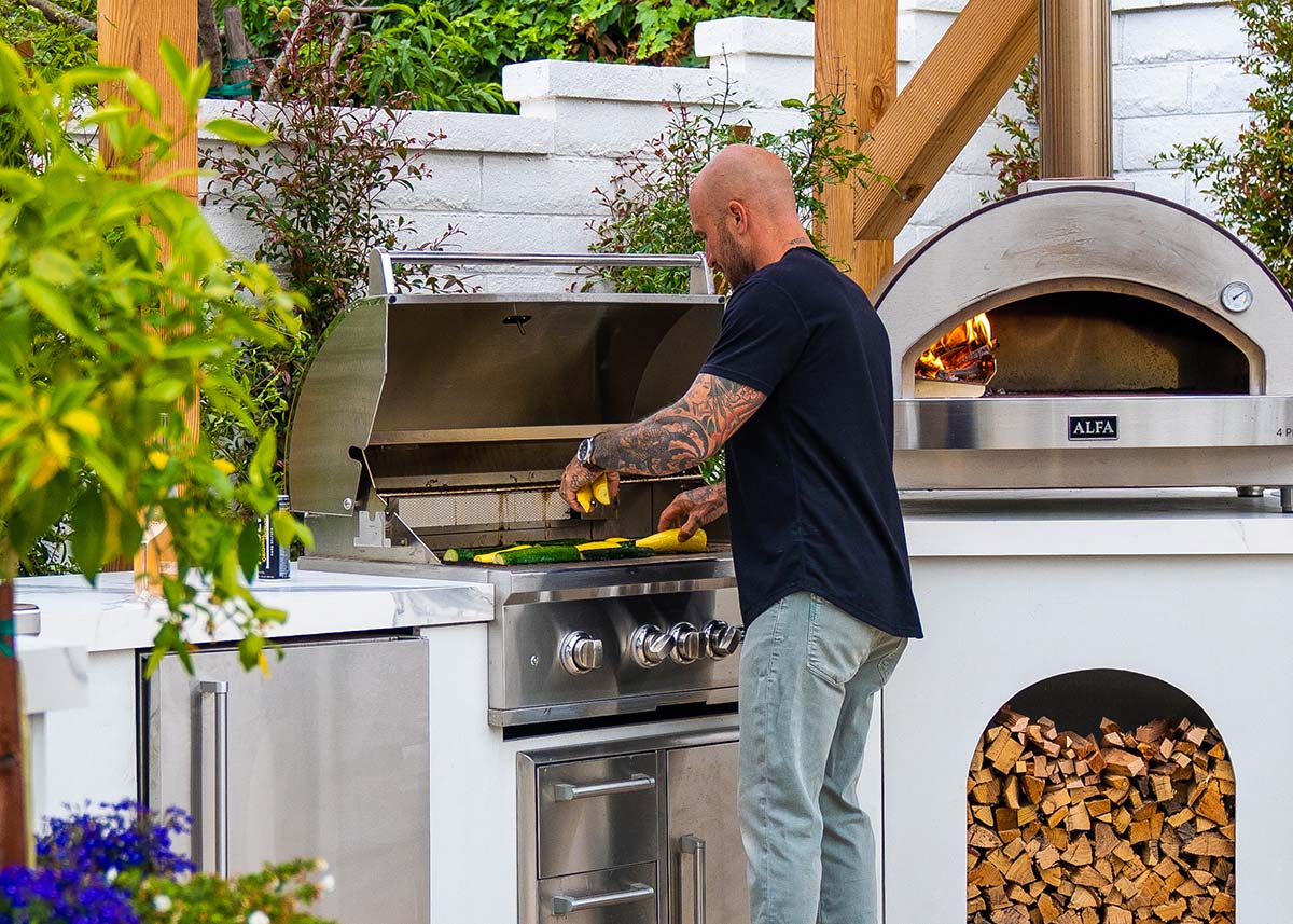 Outdoor Grill Station 4 Build Options and Ideas including the shown from mike pyle at his RTA outdoor living station equipped with appliances