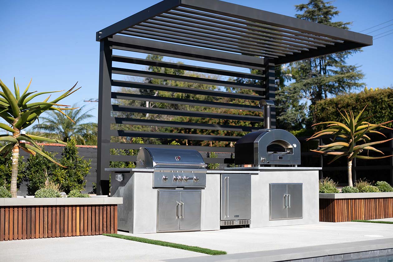 modern rta outdoor kitchen