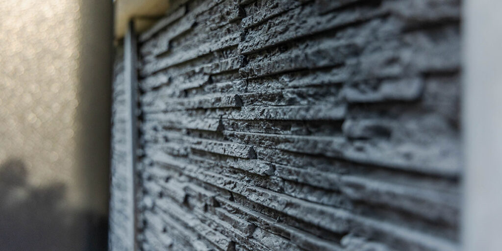 modern stone ash finish on an rta outdoor kitchen