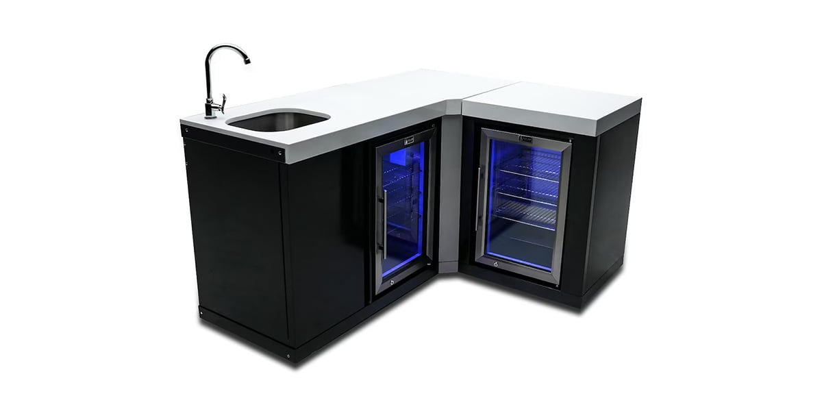 mont alpi black outdoor bar with sink