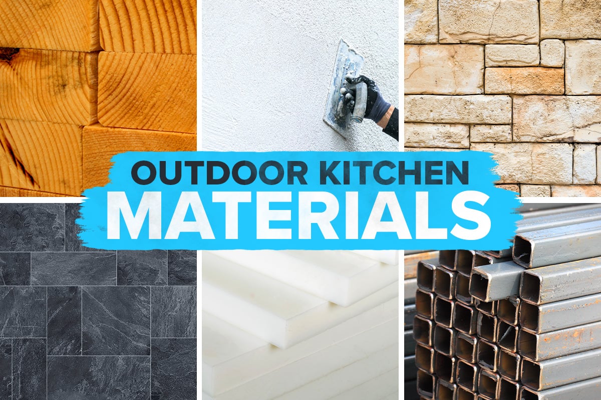 outdoor kitchen materials