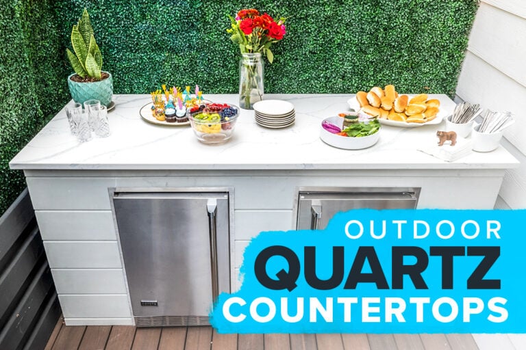 outdoor quartz countertops