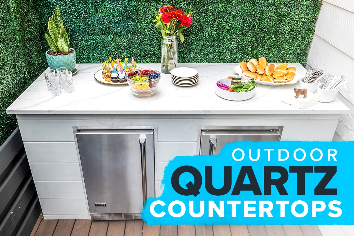 outdoor quartz countertops