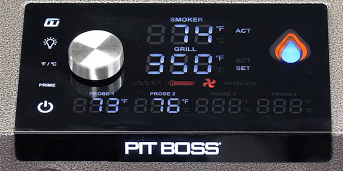 pit boss temperature screen