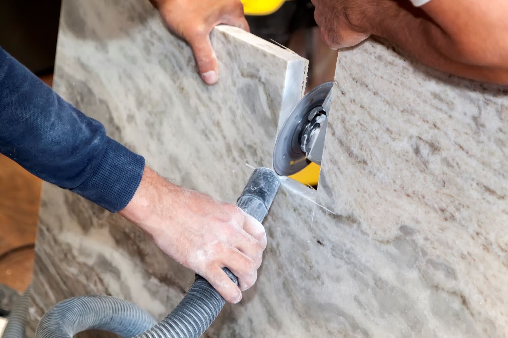 Cutting Counter Cutouts for Outdoor Kitchen Project