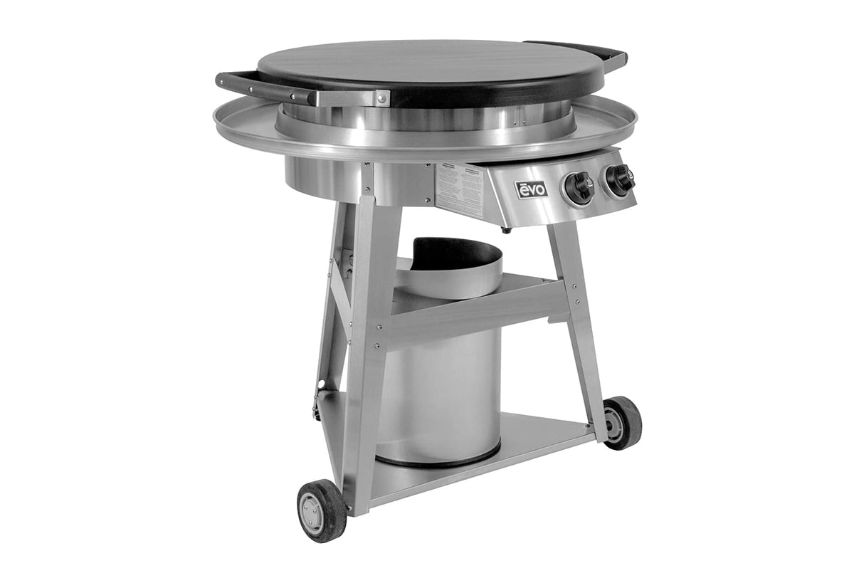 professional wheeled cart flat top