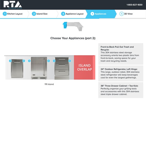 selecting outdoor kitchen appliance layout