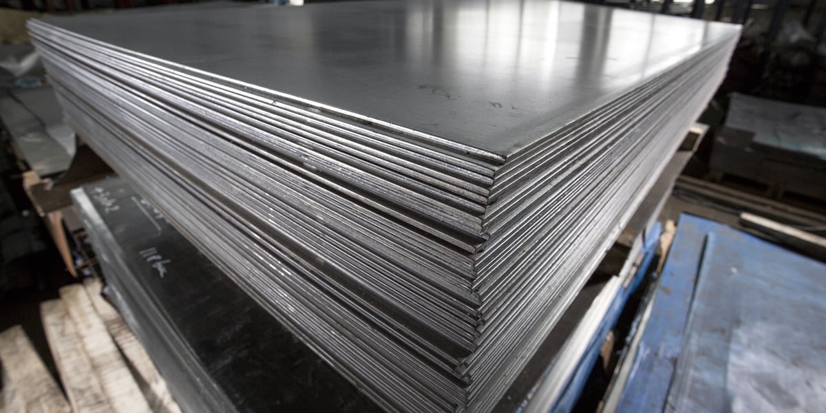 stack of stainless steel sheets
