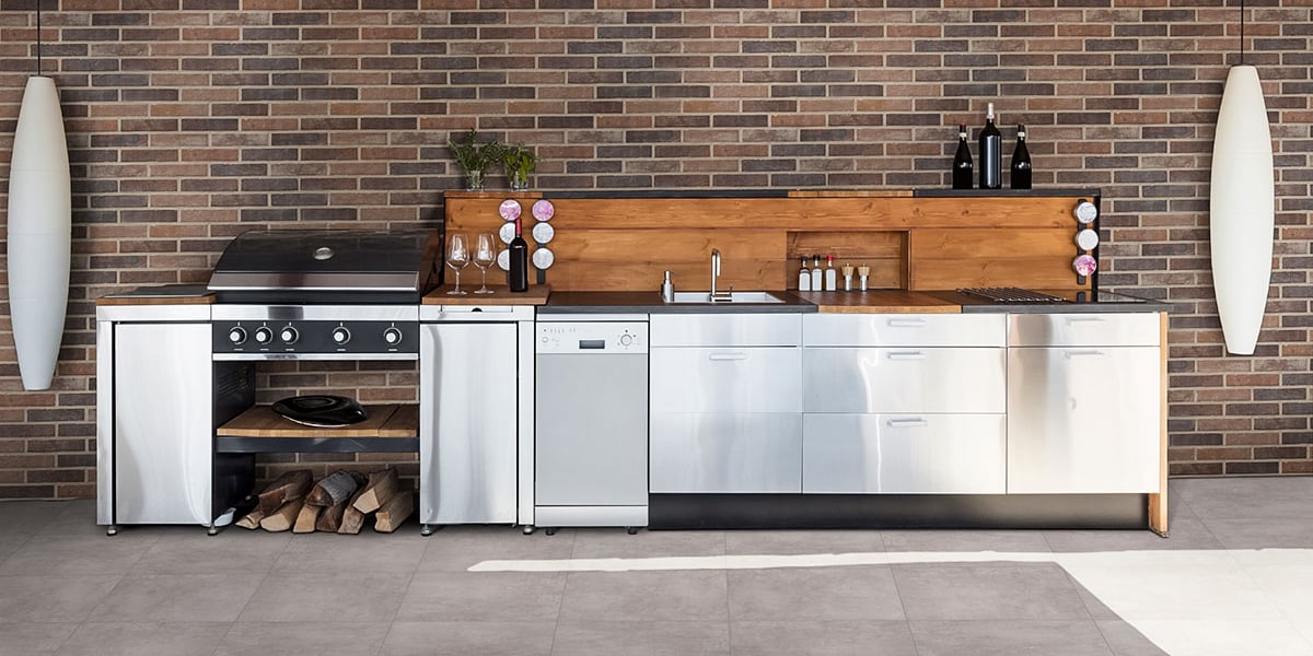 stainless steel outdoor kitchen modular kit