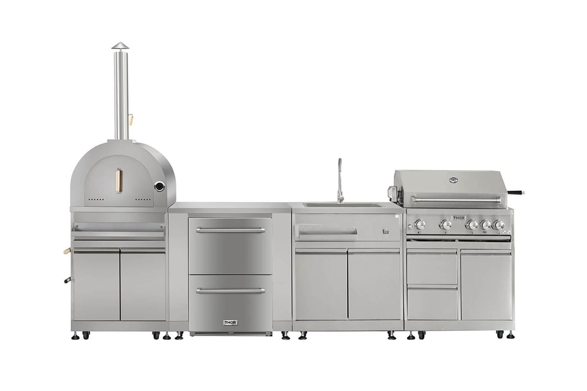 thor pizza oven refrigerator drawer sink BBQ outdoor kitchen