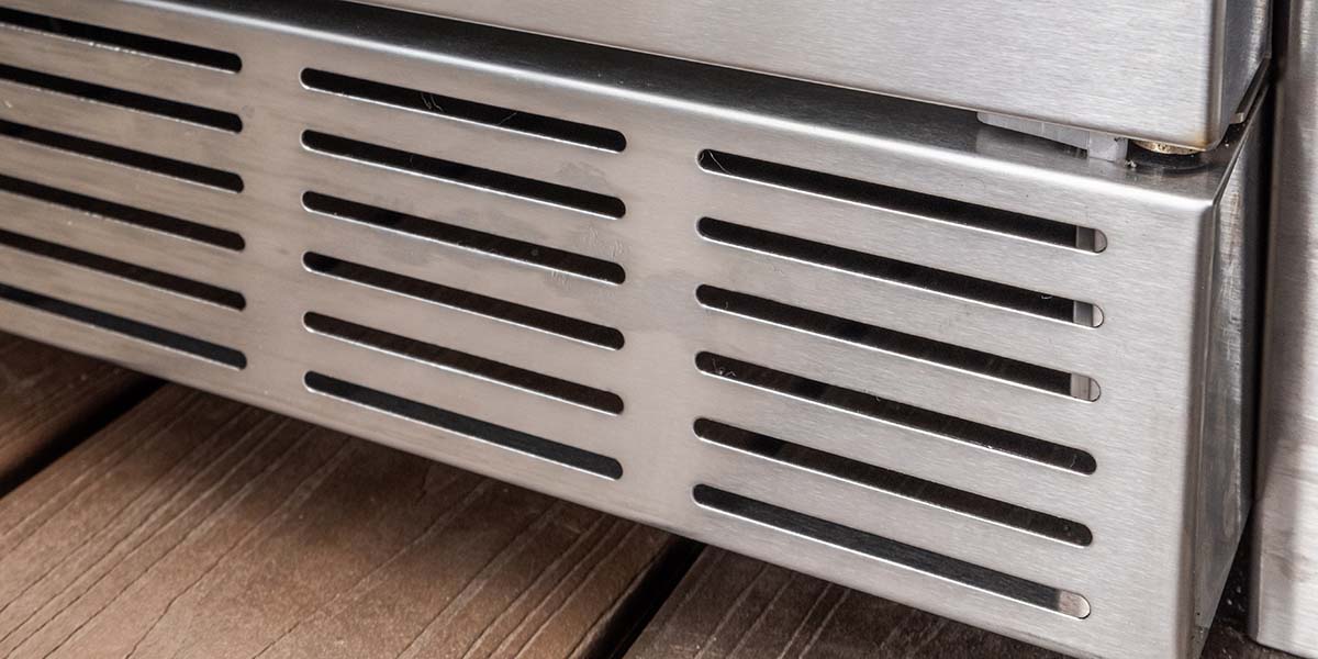 correct venting on a coyote outdoor rated refrigerator