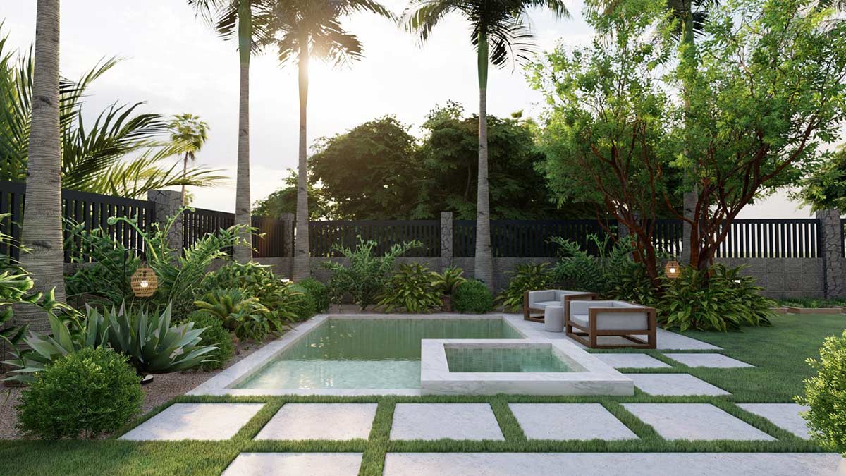 yardzen ocean side plunge pool