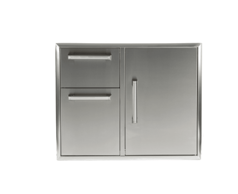 2 drawer and access door cabinet