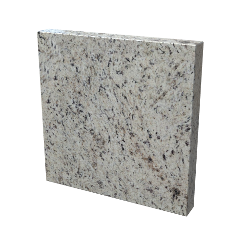 Showcasing our ornament white granite sample and Our granite countertops for outdoor kitchens come standard with a leathered finish